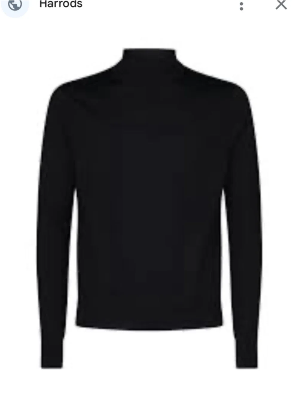 Sandro Paris Black 100% Wool Turtleneck Sweater Medium Luxury Minimalist French